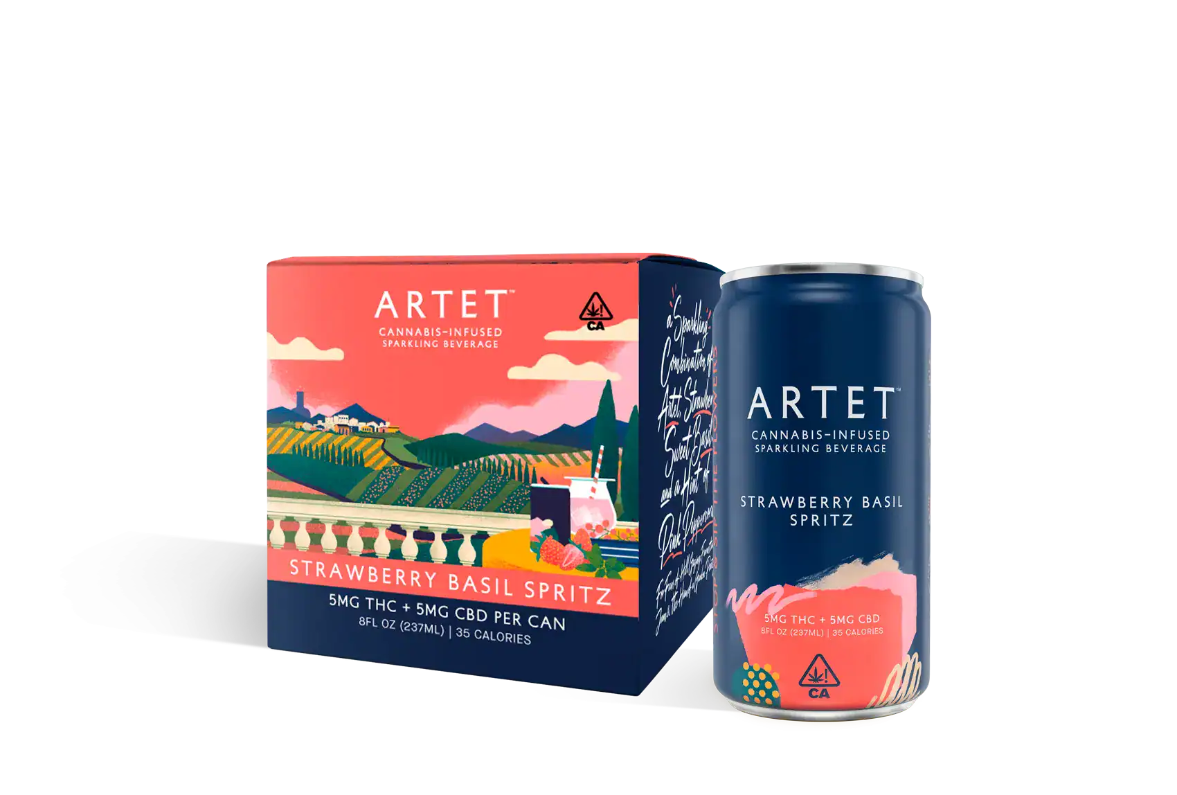 Strawberry Basil Spritz (4-Pack)-Artet